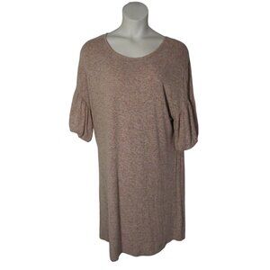 Lane Bryant 18/20 2X Burgundy Heathered SOFT Knit Dress